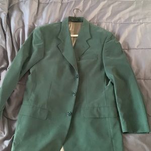 Mens Kasper Macys men’s store green suede looking jacket